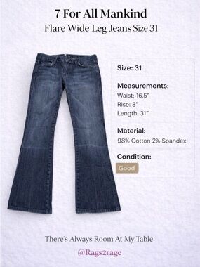 7 FOR ALL MANKIND Jeans 31
